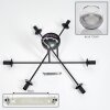 Koyoto Ceiling Light - glass 15 cm chrome, clear, 6-light sources