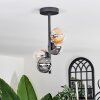 Chehalis Ceiling Light - glass 10 cm Amber, clear, Smoke-coloured, 4-light sources