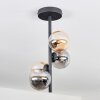 Chehalis Ceiling Light - glass 10 cm Amber, Smoke-coloured, 4-light sources