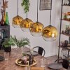 Ripoll Pendant Light - glass 25 cm gold, clear, 4-light sources