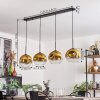 Ripoll Pendant Light - glass 25 cm gold, clear, 4-light sources