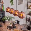 Ripoll Pendant Light - glass 25 cm coppery, 4-light sources