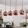 Ripoll Pendant Light - glass 25 cm coppery, 4-light sources