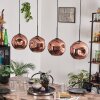 Ripoll Pendant Light - glass 25 cm coppery, 4-light sources
