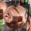 Ripoll Pendant Light - glass 25 cm coppery, 4-light sources