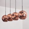 Ripoll Pendant Light - glass 30 cm coppery, 4-light sources