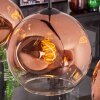 Ripoll Pendant Light - glass 25 cm clear, coppery, 4-light sources