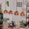Ripoll Pendant Light - glass 25 cm clear, coppery, 4-light sources