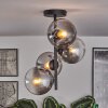 Gastor Ceiling Light - glass 15 cm clear, Smoke-coloured, 4-light sources