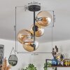 Gastor Ceiling Light - glass 15 cm Amber, 4-light sources