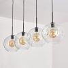 Ripoll Pendant Light - glass 30 cm clear, 4-light sources