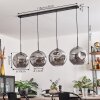 Ripoll Pendant Light - glass 30 cm Smoke-coloured, 4-light sources