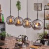 Ripoll Pendant Light - glass 30 cm Smoke-coloured, 4-light sources