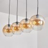 Koyoto Pendant Light - glass 30 cm Amber, clear, 4-light sources
