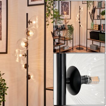 Remaisnil Floor Lamp - glass 15 cm clear, 6-light sources