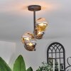 Chehalis Ceiling Light - glass 12 cm Amber, Smoke-coloured, 4-light sources