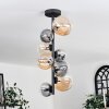 Chehalis Ceiling Light - glass 10 cm, 12 cm, 15 cm Amber, clear, Smoke-coloured, 8-light sources