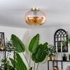 Apedo Ceiling Light - glass 30 cm gold, black, 1-light source