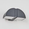 Kontenga Outdoor Wall Light LED anthracite, 2-light sources