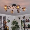 Gastor Ceiling Light - glass 15 cm Amber, clear, Smoke-coloured, 6-light sources