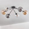 Gastor Ceiling Light - glass 15 cm Amber, clear, Smoke-coloured, 6-light sources