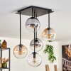 Gastor Ceiling Light - glass 15 cm Amber, clear, Smoke-coloured, 5-light sources