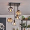 Gastor Ceiling Light - glass 15 cm Amber, clear, Smoke-coloured, 5-light sources