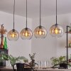 Koyoto Pendant Light - glass 25 cm Amber, clear, 4-light sources