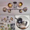 Koyoto Ceiling Light - glass 15 cm chrome, 6-light sources