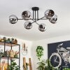 Koyoto Ceiling Light - glass 15 cm chrome, 6-light sources