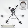 Koyoto Ceiling Light - glass 15 cm chrome, 6-light sources