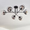 Koyoto Ceiling Light - glass 15 cm clear, Smoke-coloured, 6-light sources