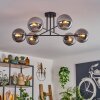 Gastor Ceiling Light - glass 15 cm Smoke-coloured, 6-light sources