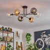Gastor Ceiling Light - glass 15 cm Amber, clear, Smoke-coloured, 6-light sources