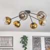 Koyoto Ceiling Light - glass 15 cm gold, clear, 6-light sources