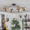 Koyoto Ceiling Light - glass 15 cm Amber, 6-light sources