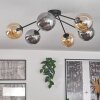 Gastor Ceiling Light - glass 15 cm Amber, Smoke-coloured, 6-light sources
