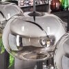 Apedo Pendant Light - glass 30 cm clear, Smoke-coloured, 4-light sources