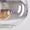 Apedo Pendant Light - glass 30 cm clear, Smoke-coloured, 4-light sources