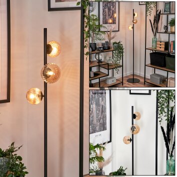 Remaisnil Floor Lamp - glass 10 cm, 12 cm Amber, 3-light sources