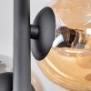 Chehalis Ceiling Light - glass 10 cm, 12 cm Amber, Smoke-coloured, 4-light sources