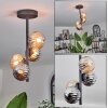 Chehalis Ceiling Light - glass 10 cm Amber, Smoke-coloured, 4-light sources