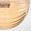Chehalis Ceiling Light - glass 10 cm Amber, Smoke-coloured, 4-light sources