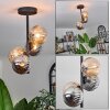 Chehalis Ceiling Light - glass 12 cm Amber, Smoke-coloured, 4-light sources