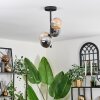Chehalis Ceiling Light - glass 12 cm Amber, Smoke-coloured, 4-light sources