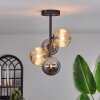 Chehalis Ceiling Light - glass 12 cm Amber, Smoke-coloured, 4-light sources
