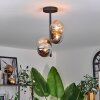 Chehalis Ceiling Light - glass 12 cm Amber, Smoke-coloured, 4-light sources