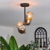 Chehalis Ceiling Light - glass 12 cm Amber, Smoke-coloured, 4-light sources