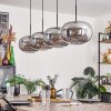 Apedo Pendant Light - glass 30 cm Smoke-coloured, 4-light sources