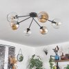 Koyoto Ceiling Light - glass 15 cm Amber, clear, 6-light sources